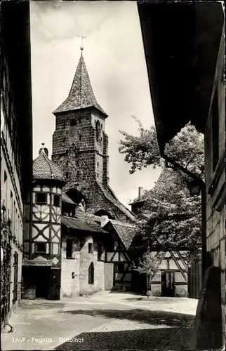 Ak Lauf an der Pegnitz in Mittelfranken Bayern, Spitalhof