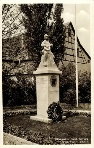 Ak Gößweinstein in Oberfranken, Denkmal J. V. v. Scheffel