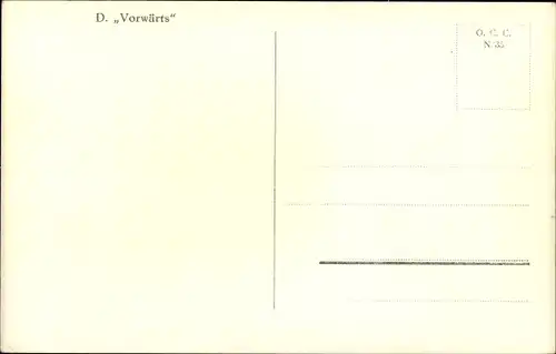 Ak Salondampfer Vorwärts, NDL