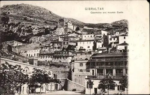 Ak Gibraltar, Casemates and moorish Castle