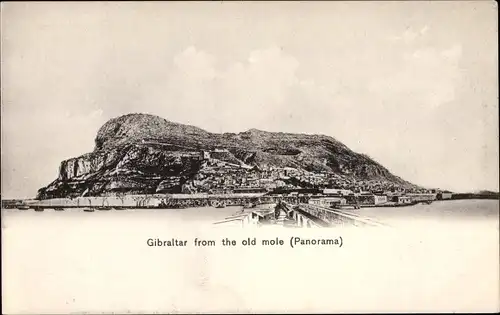 Ak Gibraltar, Panorama from the old mole