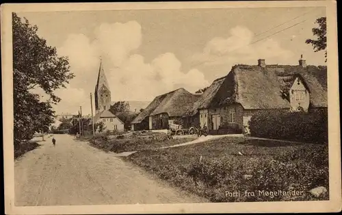 Ak Møgeltønder Mögeltondern Dänemark, Straßenpartie, Kirche