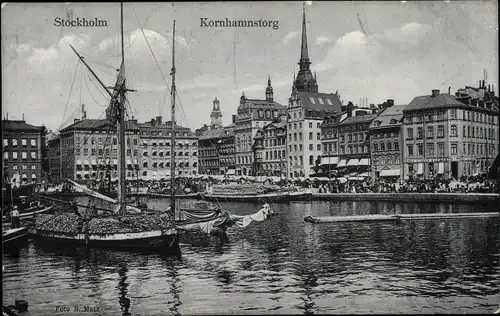 Ak Stockholm Schweden, Kornhamnstorg