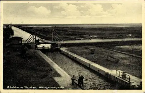 Ak Slootdorp Nordholland, Schutsluis, Wieringermeerpolder