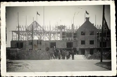 Foto Wilhelmshaven in Niedersachsen, Gebäudeaufbau, Baugerüst