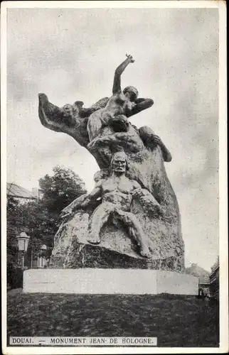 Ak Douai Nord, Monument Jean de Bologne