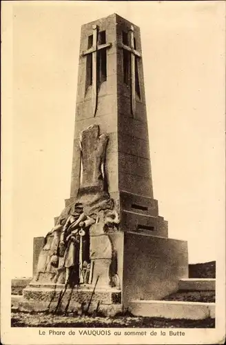 Ak Vauquois Meuse, Le Phare de Vauquois au sommet de la Butte