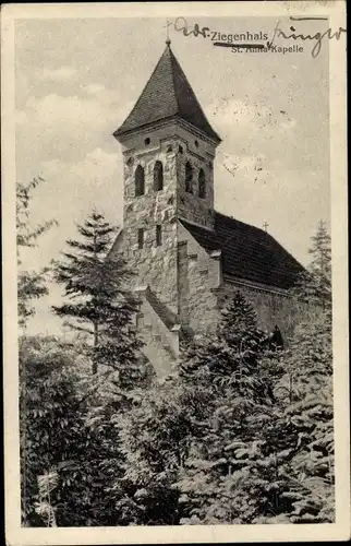 Ak Podlesie Schönwalde Głuchołazy Ziegenhals Schlesien, St. Anna Kapelle