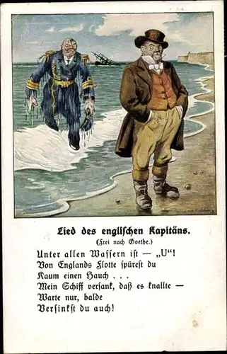 Lied Ak Lied des englischen Kapitäns, Unter allen Wassern ist U, englischer Seemann