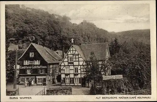 Ak Burg an der Wupper Solingen, Konditorei und Cafe Emil Holthaus