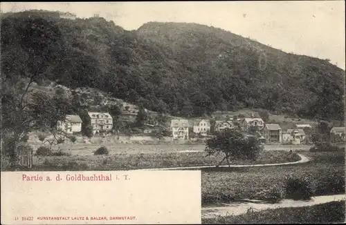 Ak Villmar in Hessen, Partie aus dem Goldbachtal im Taunus