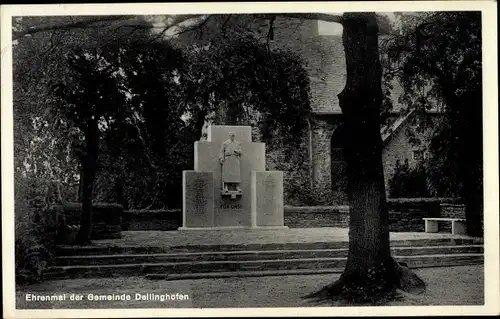 Ak Deilinghofen Hemer im Sauerland, Ehrenmal, Gasthof zum Felsenmeer