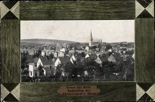 Passepartout Ak Höhr Grenzhausen im Westerwaldkreis, Endstation der Elektrischen vom Rhein