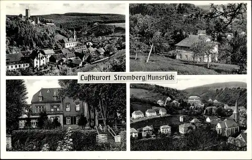 Ak Stromberg im Hunsrück, Teilansicht mit Kirche