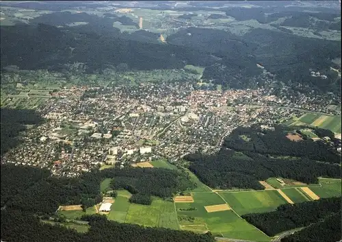 Ak Seeheim Jugenheim an der Bergstraße, Fliegeraufnahme vom Ort