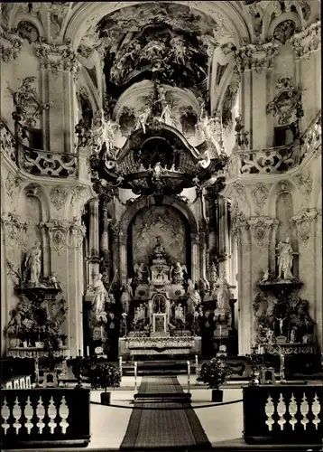 Ak Birnau Uhldingen Mühlhofen am Bodensee, Wallfahrtskirche u. Cistercienserkloster