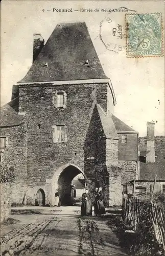 Ak Pouancé Maine et Loire, Entree du vieux Chateau