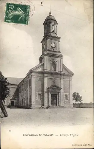 Ak Trélazé Maine et Loire, L'Eglise