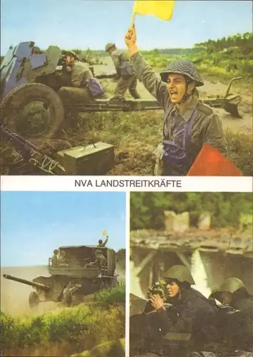Ak NVA Landstreitkräfte, Panzerabwehrgeschütze beim Gefechtsschießen, Entfernungsmesser, DDR
