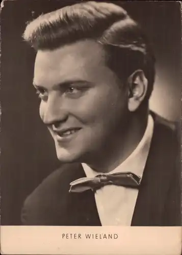 Ak Schlagersänger Peter Wieland, Portrait
