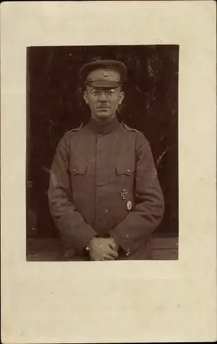 Foto Ak Deutscher Soldat in Uniform, Eisernes Kreuz, Portrait