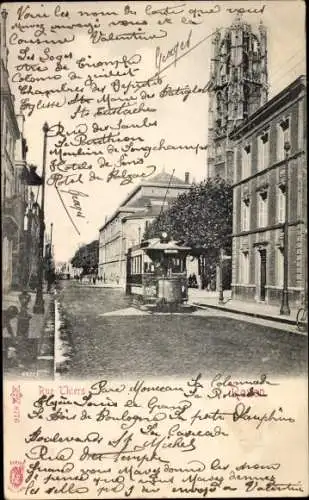 Ak Rouen Seine Maritime, Rue Thiers