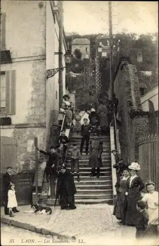 Ak Laon Aisne, Les Escaliers