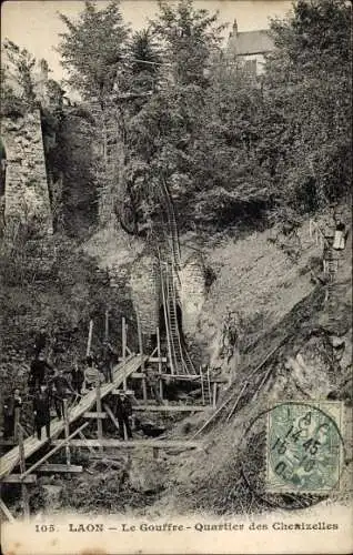 Ak Laon Aisne, Le Gouffre, Quartier des Chenizelles