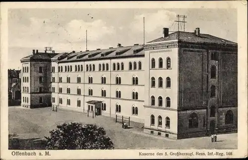 Ak Offenbach am Main Hessen, Kaserne d. 5. Großherzogl. Hess. Inf. Reg. 168