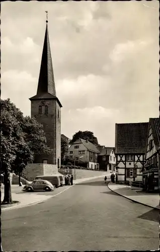 Ak Volmarstein Wetter an der Ruhr, Hauptstraße, Kirche