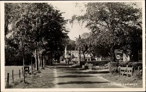 Ak Schoorl Nordholland Niederlande, Laanweg