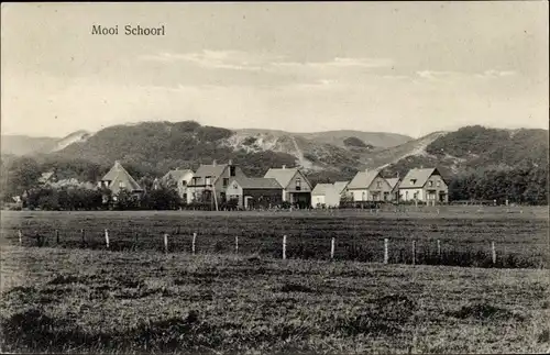 Ak Schoorl Nordholland Niederlande, Mooi Schoorl, Blick auf den Ort, Wohnhäuser