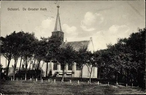 Ak Schoorl Nordholland Niederlande, De Groeter Kerk