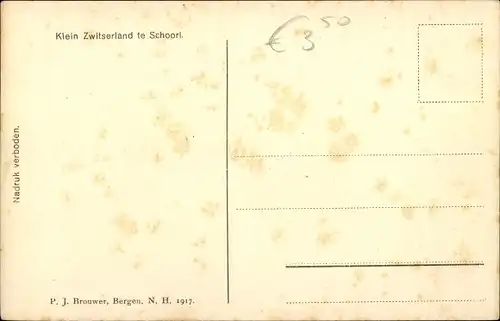 Ak Schoorl Nordholland Niederlande, Klein Zwitserland