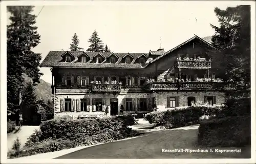 Ak Kaprun in Salzburg, Blick auf das Kesselfall Alpenhaus, Kaprunertal