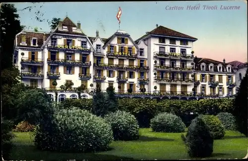 Ak Lucerne Luzern Stadt Schweiz, Carlton Hotel Tivoli