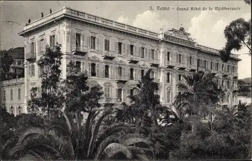 Ak San Remo Ligurien, Grand Hotel de la Mediterranee