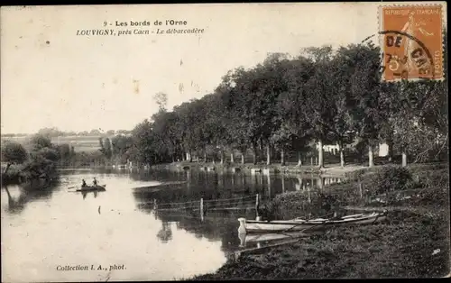 Ak Louvigny Calvados, Le debarcadere