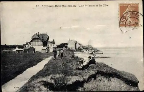 Ak Luc sur Mer Calvados, Les falaises, La Cote