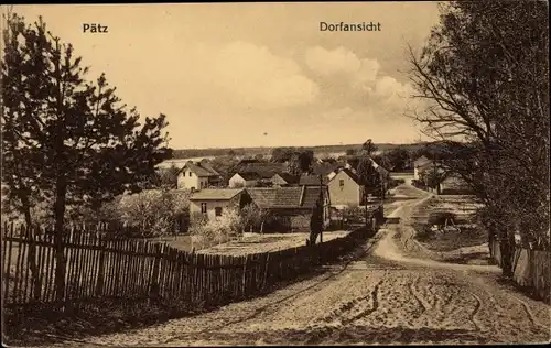 Ak Pätz Bestensee in Brandenburg, Blick auf den Ort