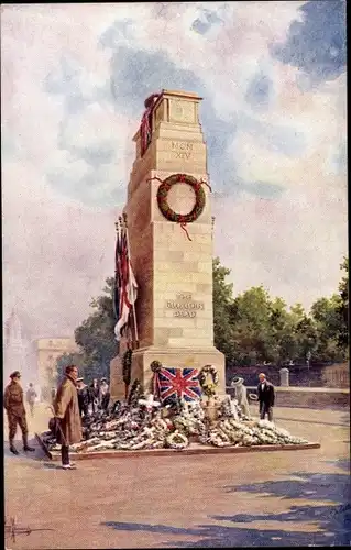 Künstler Ak City of Westminster London England, Whitehall, The Cenotaph