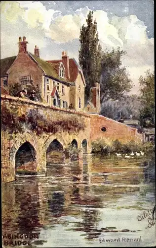 Künstler Ak Renard, Edward, Abingdon on Thames Oxfordshire England, Abingdon Bridge