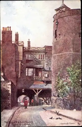 Künstler Ak Flower, Charles F., London City, Bell Tower, Tower of London