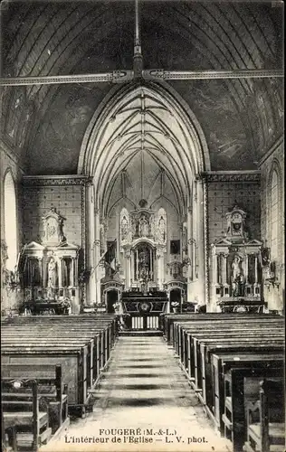 Ak Fougeré Maine-et-Loire, Interieur de l'Eglise