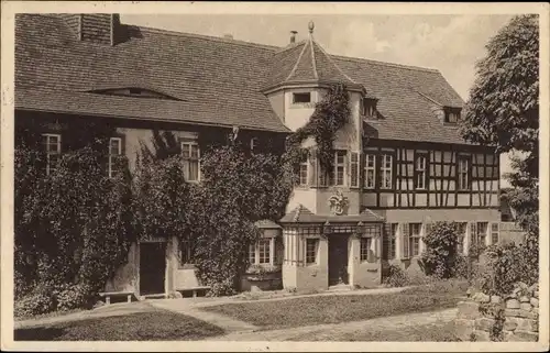 Ak Rausdorf in Thüringen, Schloss, Hofseite