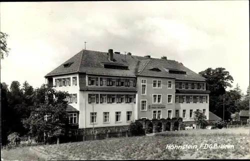 Ak Hohnstein Sächsische Schweiz, FDGB Heim