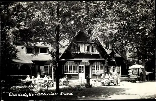 Ak Wehlen an der Elbe Sachsen, Waldidylle im Uttewalder Grund, Gasthaus