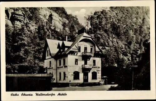 Ak Porschdorf Bad Schandau an der Elbe, Waltersdorfer Mühle