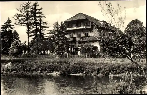 Ak Bad Schandau an der Elbe, Restaurant Ostrauer Scheibe