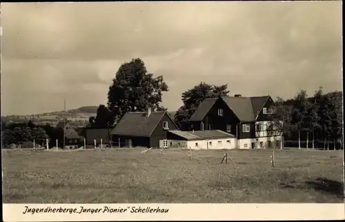 Ak Schellerhau Altenberg im Erzgebirge, Jugendherberge Junger Pionier